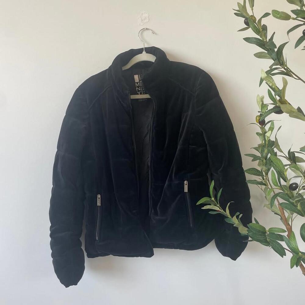 Velvet puffer jacket size S